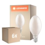 Lot 6x Ledvance LED Ampoule HQL LED FIL V E40 60W 9000lm - 840 Blanc Froid | Équivalent 125W
