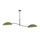 Emibig Plafonnier Lotus Acier Noir | Convient pour 2x E14 - Max 10W