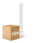 Lot 10x Noxion Lucent PL-S LED 6W - 830 Blanc Chaud | 4-Pins - Équivalent 11W