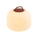 Nordlux Tafellamp Kettle To-Go Portable Accu Rood 6.8W 450lm - 827 Zeer Warm Wit | 3-Staps Dimbaar 